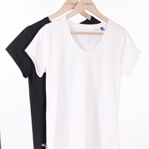 t shirt femme col v lea