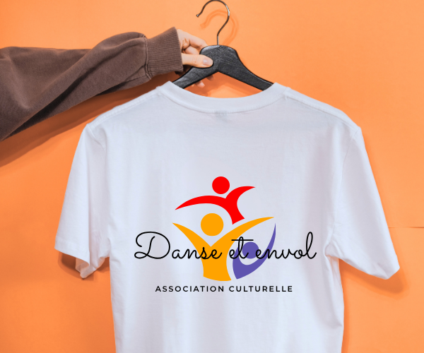 exemple de tee-shirt personnalisé pour une association