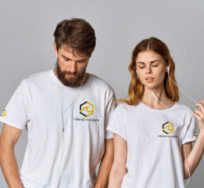 exemple t-shirt publicitaire / t-shirt logo