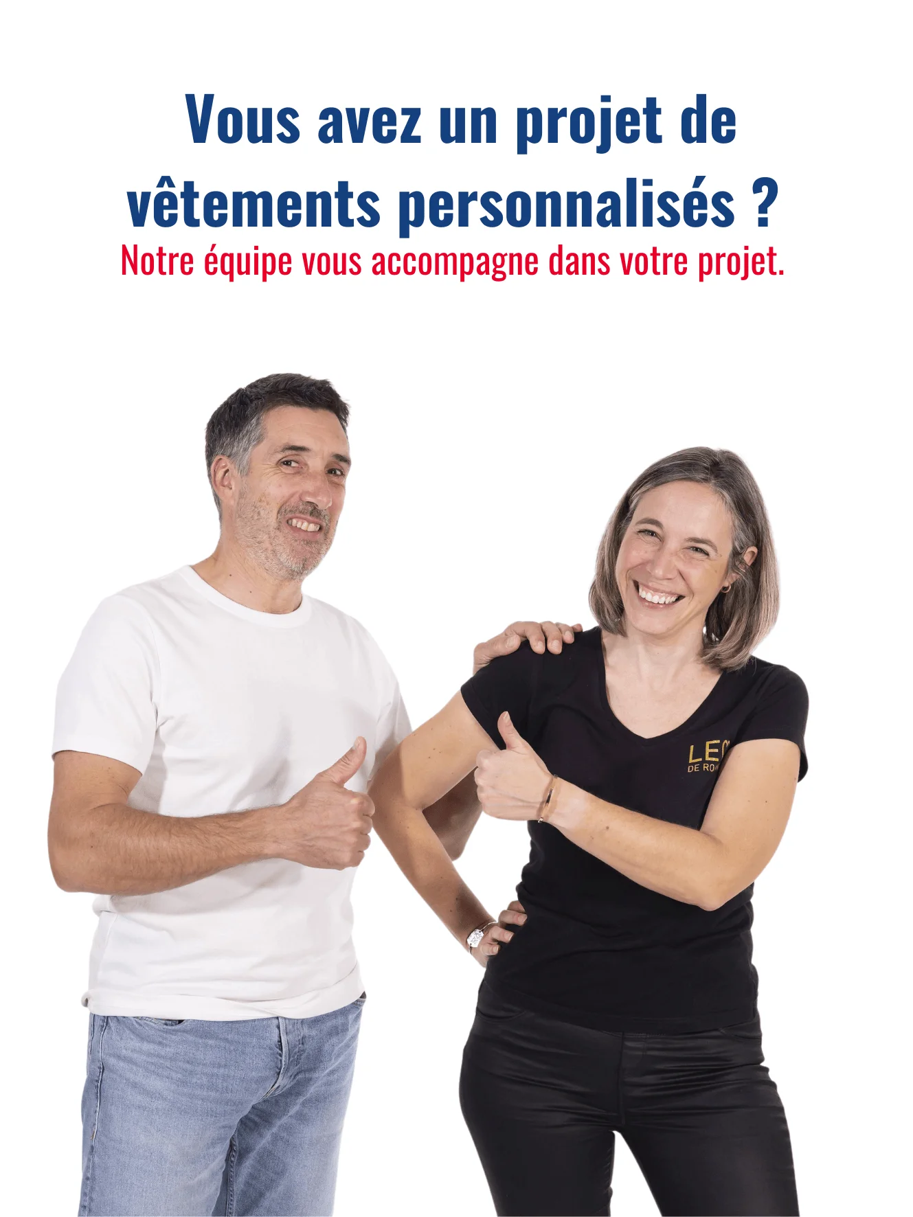 Vêtements personnalisables Made in France, fabriqués dans des ateliers adaptés, en matières durables et de haute qualité. Découvrez notre gamme de t-shirts, polos, sweats, et tote bags écoresponsables, conçus pour entreprises, associations, et marques blanches.